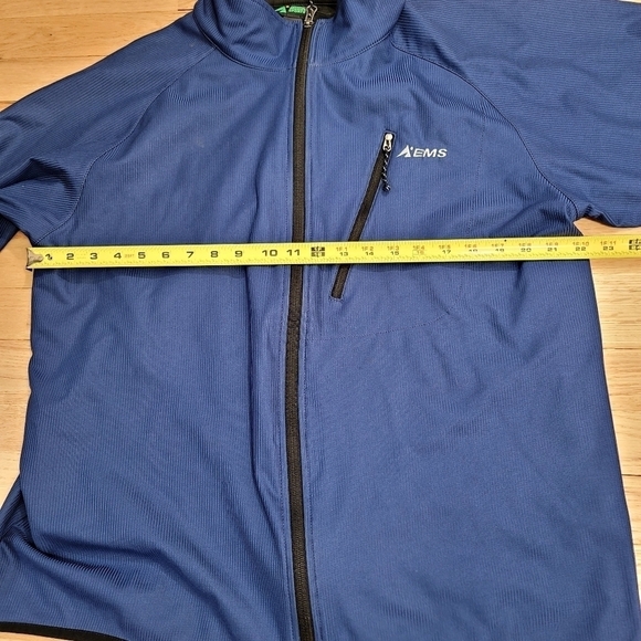 Eastern Mountain Sports Windstopper Jacket Mens Blue Black N25 - Picture 4 of 11